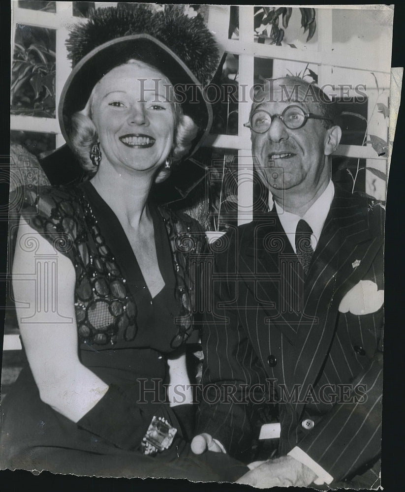 1946 Press Photo Comedian Ed Wynn &amp; bride Dorothy E Nesbitt - Historic Images