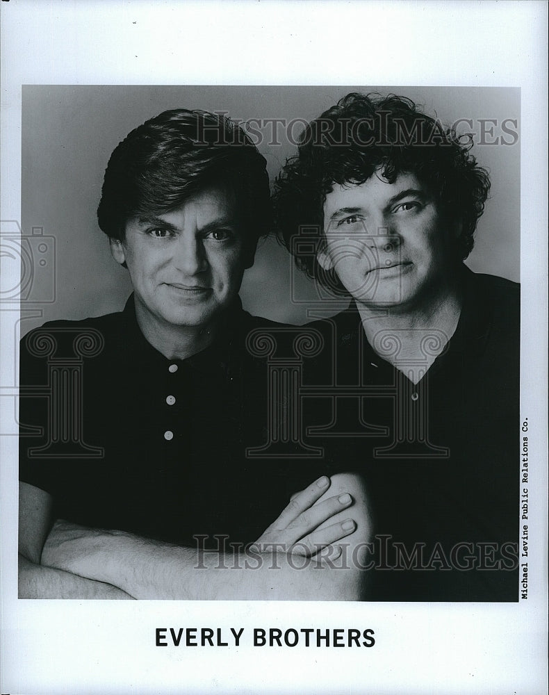 Press Photo Popular Musicians Everly Brothers - Historic Images