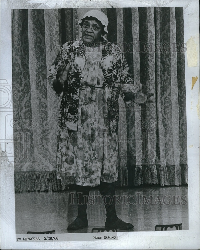 1968 Press Photo Moms Mabley, American Comedian, Chitlin Circuit Vaudeville - Historic Images