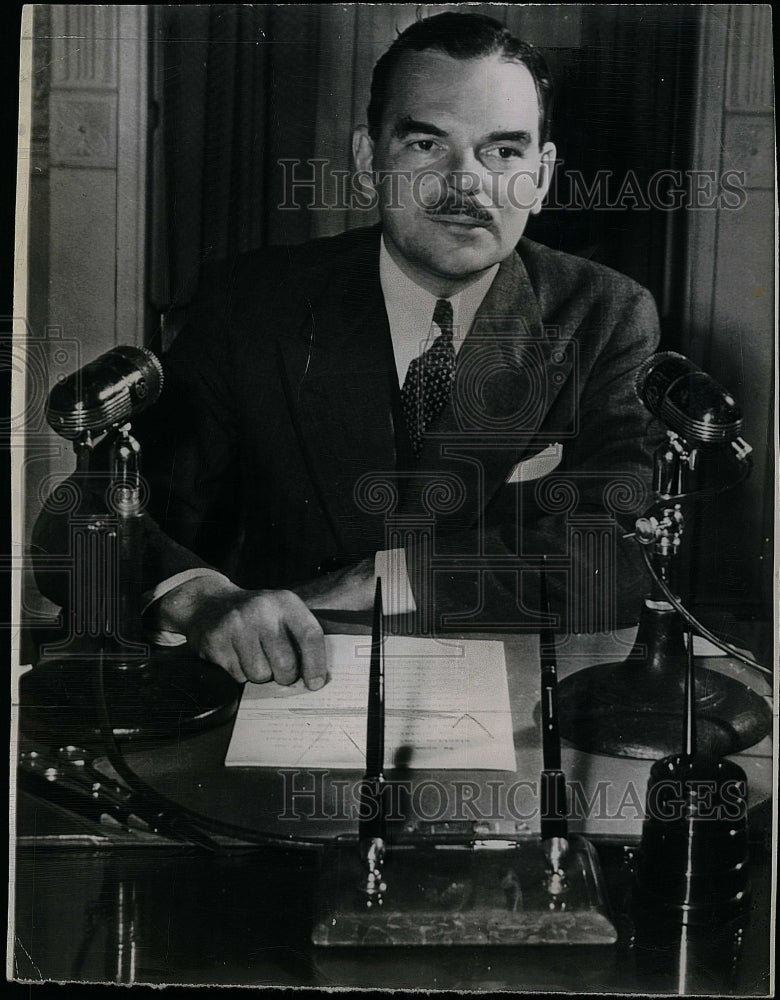 1944 Press Photo New York Governor Thomas E. Dewey, Presidential Campaign - Historic Images