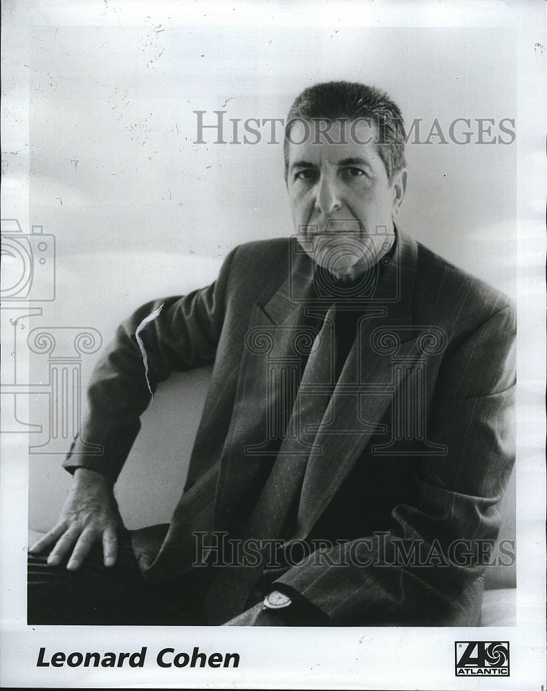 1993 Press Photo Leonard Cohen Canadian Folk Singer Songwriter Musician Poet - Historic Images