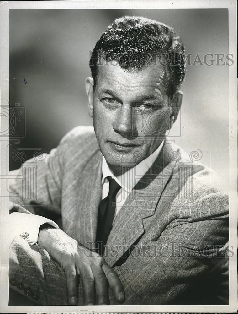 1956 Press Photo &quot;On Trial&quot; starring Joseph Cotten - Historic Images