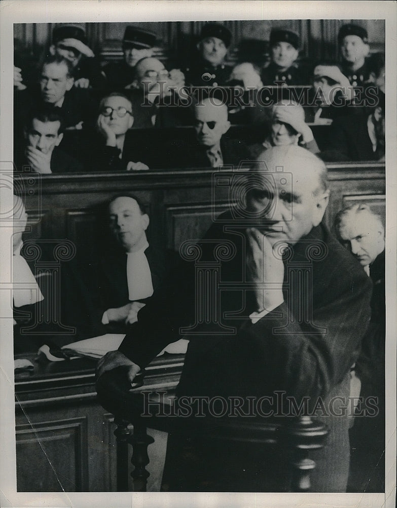 1948 Press Photo Former Prime Minister of France, Edouard Daladier - Historic Images