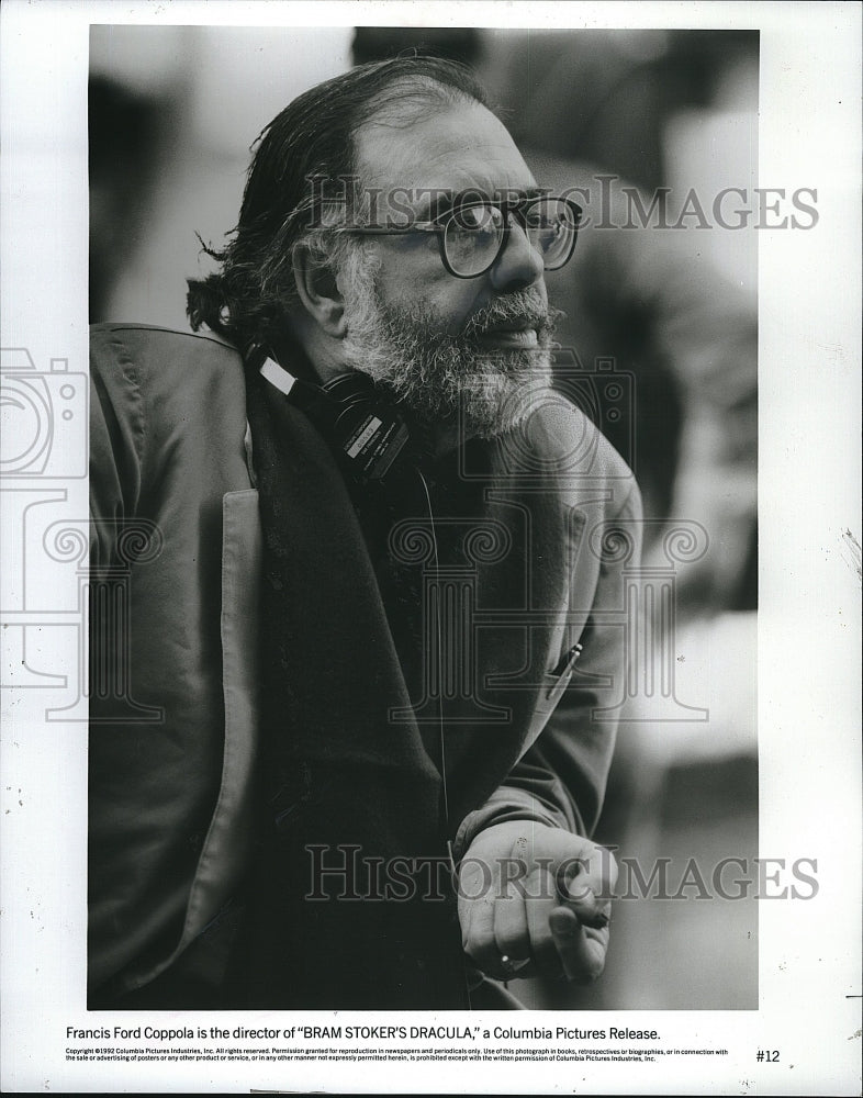 1992 Press Photo Director Francis Ford Coppola of &quot;Bram Stoker&#39;s Dracula&quot; - Historic Images