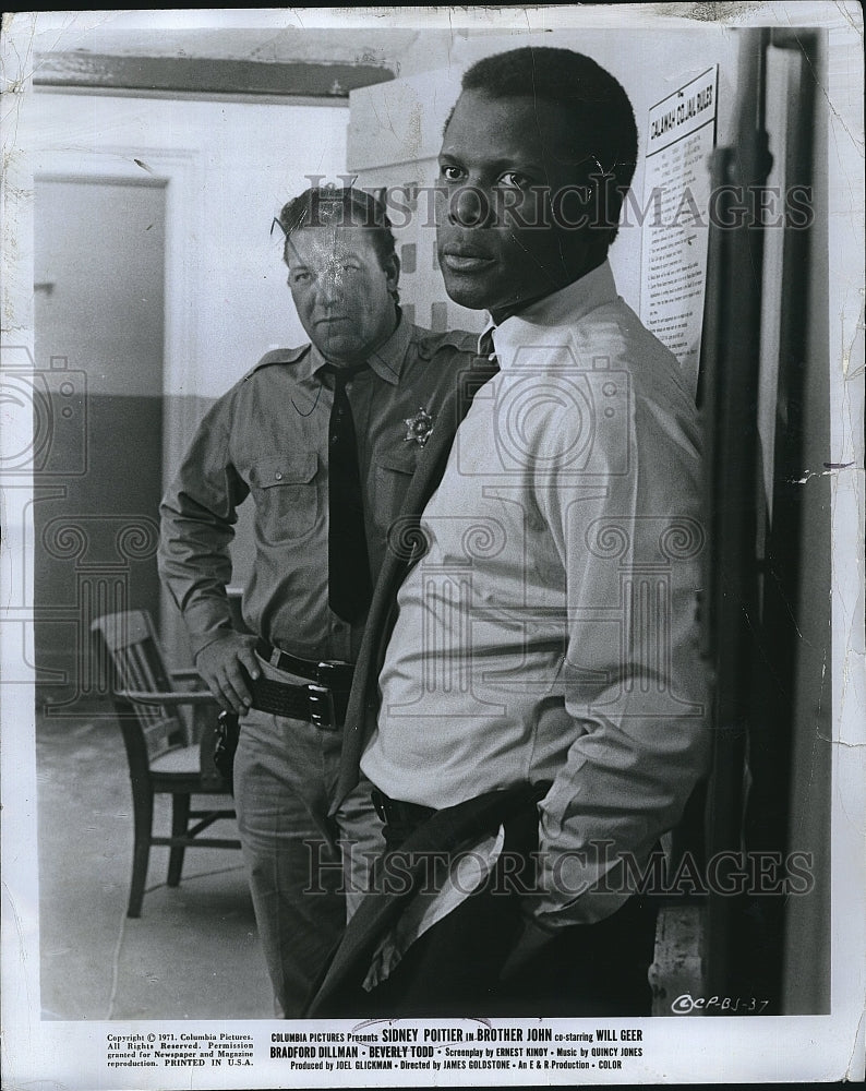 1971 Press Photo &quot;Brother John&quot; starring Sidney Poitier - Historic Images