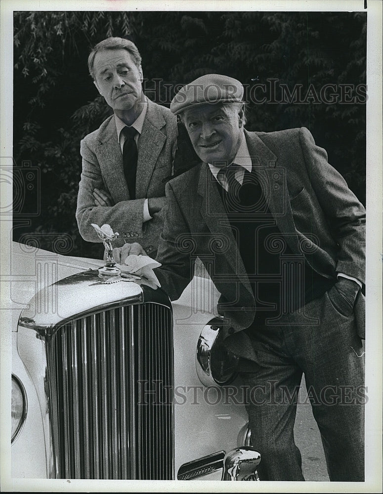 1986 Press Photo &quot;A Masterpiece of Murder&quot; Bob Hope &amp; Don Ameche - Historic Images