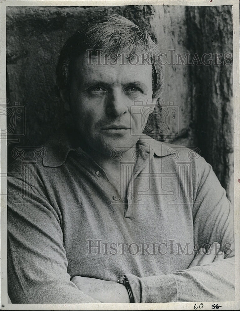 1992 Press Photo Actor Anthony Hopkins foe a movie role - Historic Images