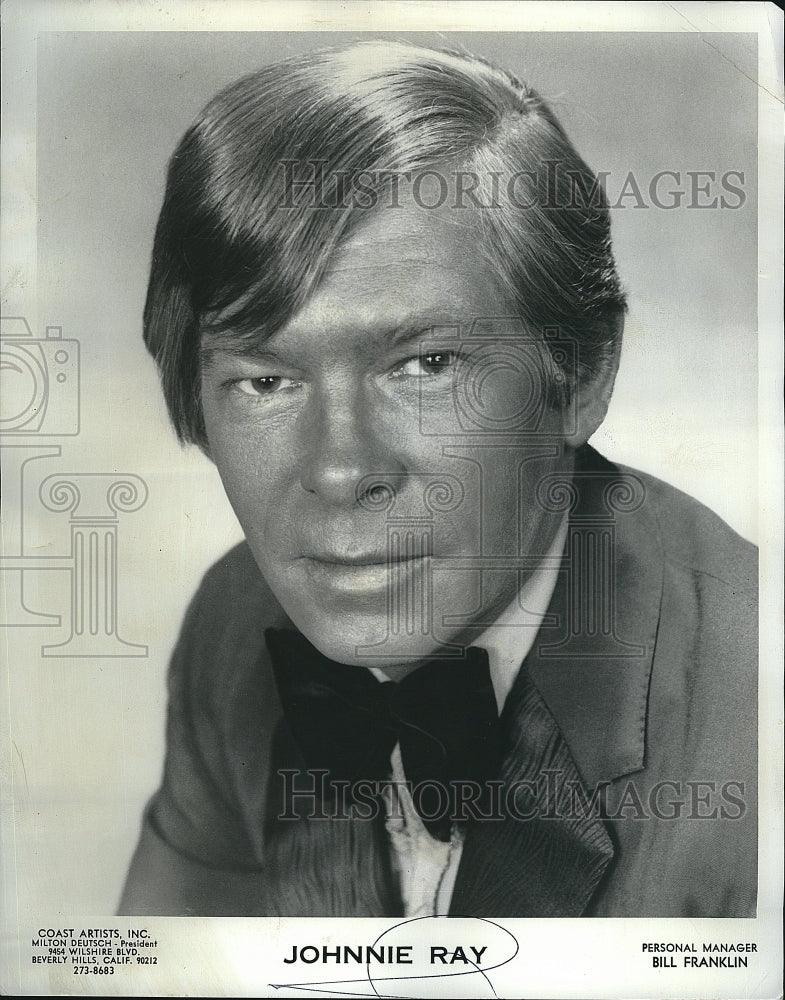 1973 Press Photo Actor Johnnie Ray looking for a role - Historic Images