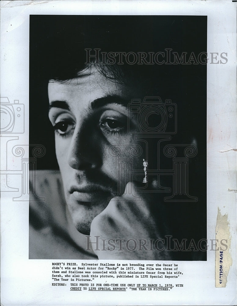 1978 Press Photo Sylvester Stallone - Historic Images