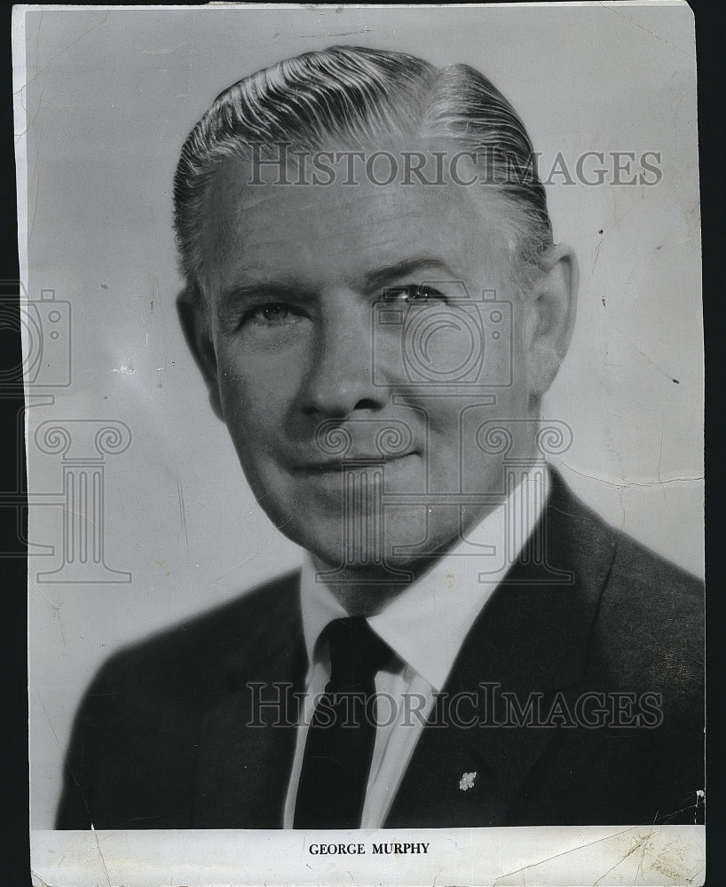 1965 Press Photo Actor George Murphy - Historic Images