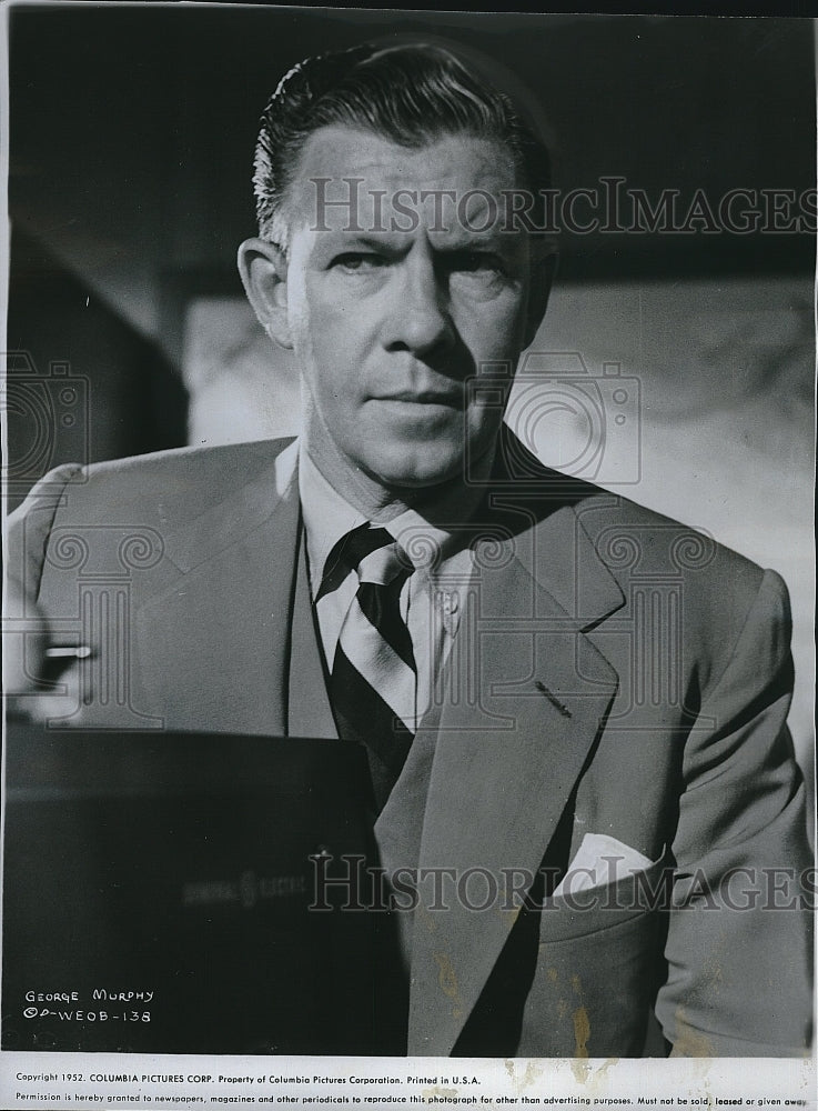 1952 Press Photo Actor George Murphy In &quot;Walk Easton Beacon&quot; - Historic Images