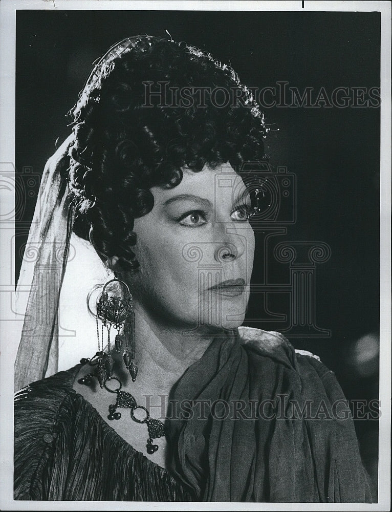 1985 Press Photo &quot;A.D.&quot; mini series starring Ava Gardner - Historic Images