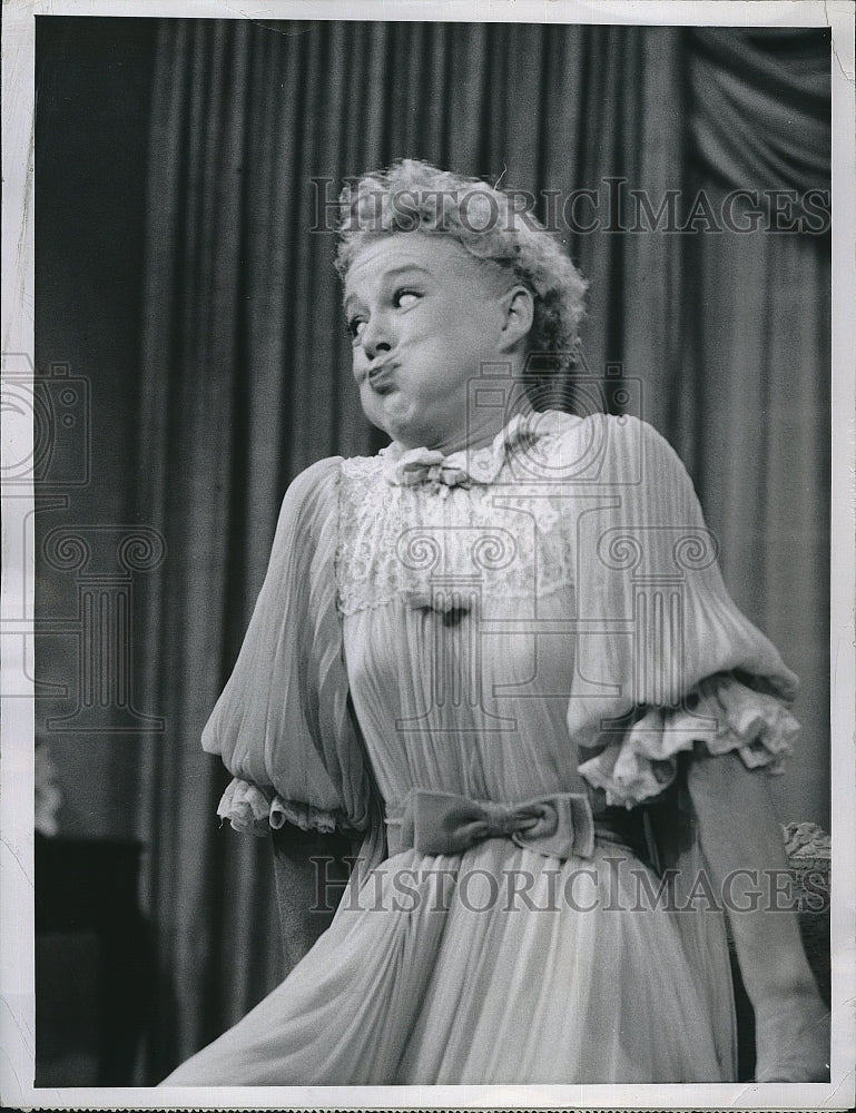 1955 Press Photo Comedienne Betty Hutton &quot;The Chevy Show&quot; - Historic Images