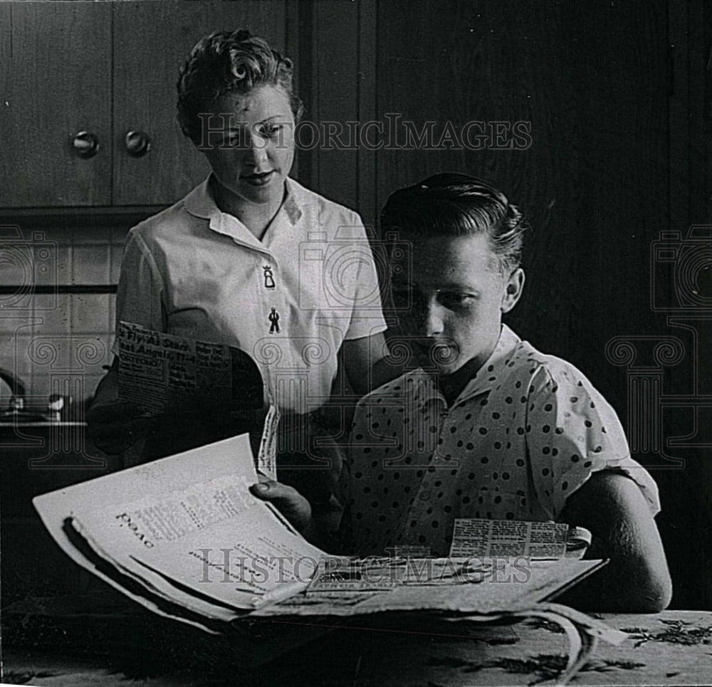 1957 Press Photo Arlene and Bill - Historic Images