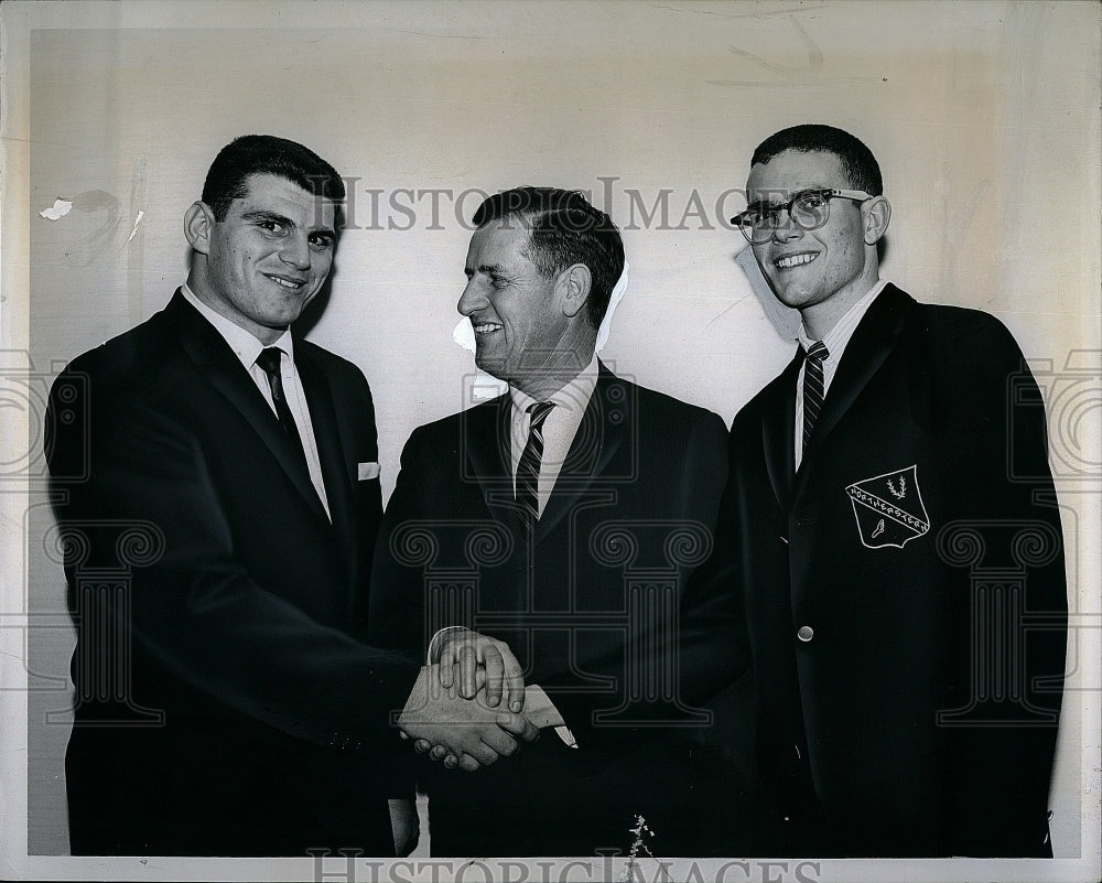 1964 Press Photo Rob Cappadonna &amp; Bill Kneeland Named Captains - Historic Images