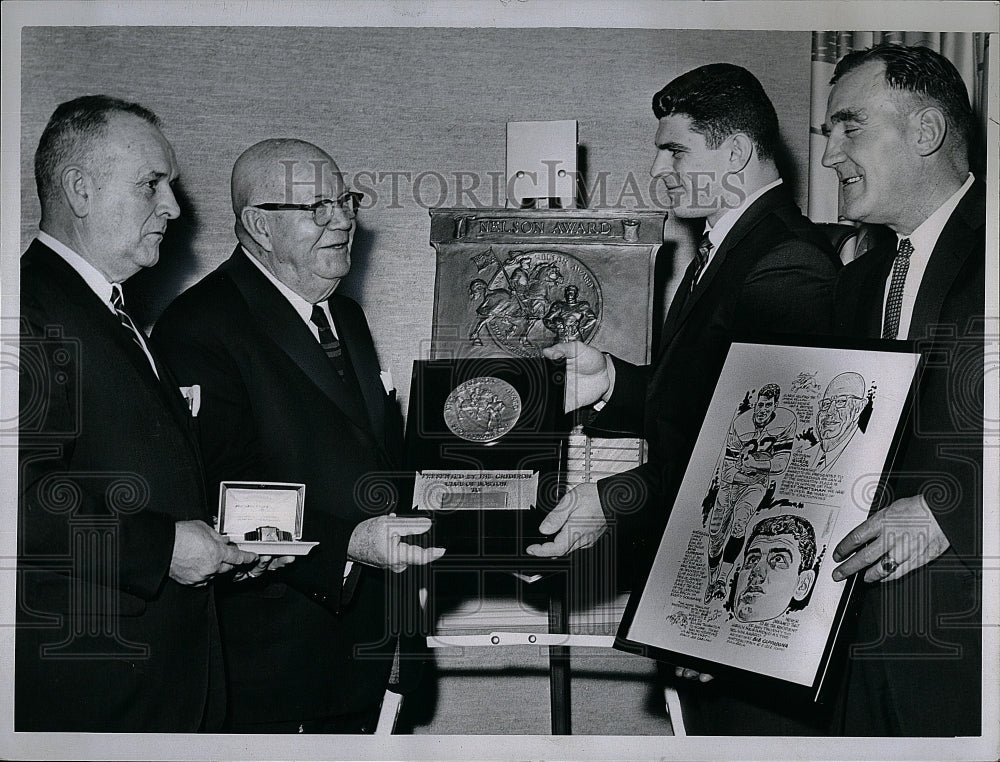 1964 Press Photo Kelliher Nelson Cappadona Zabilski At Nelson Dinner - Historic Images