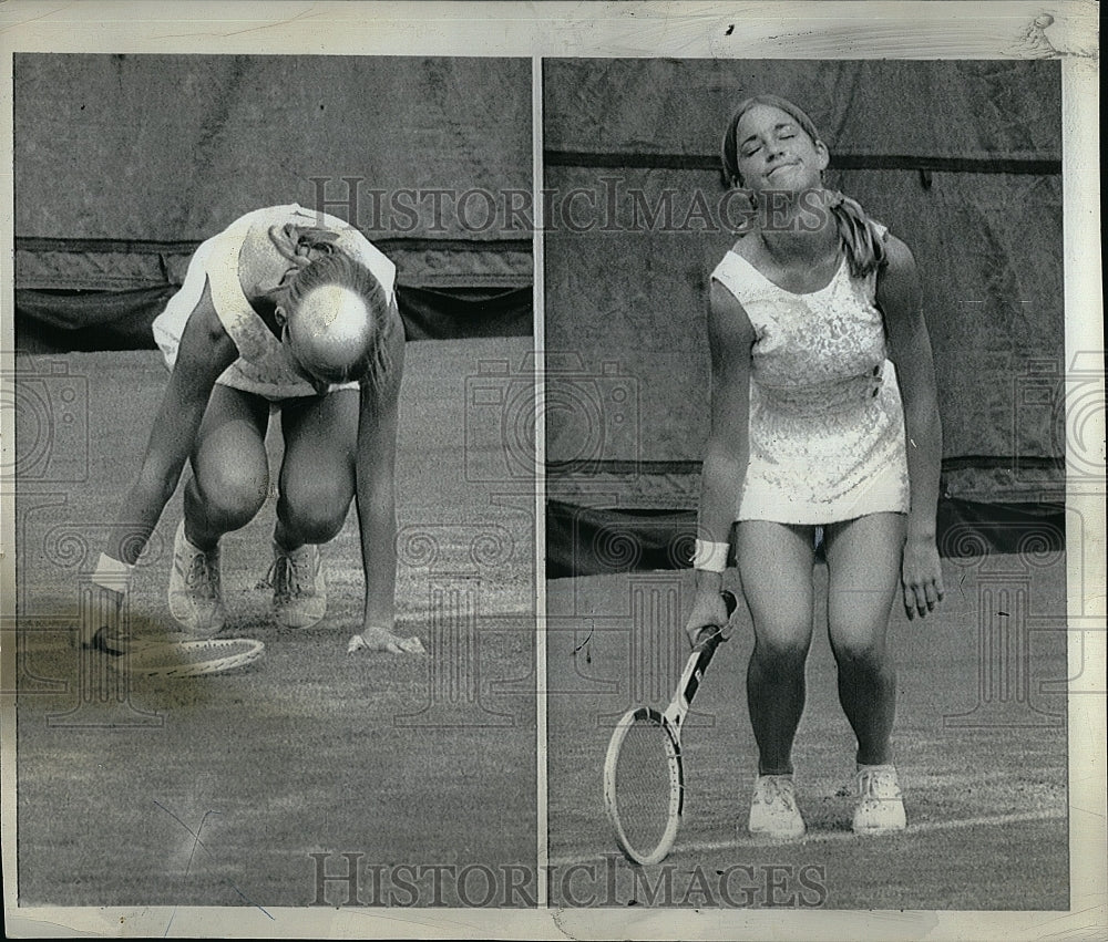 1971 Press Photo Chris Evert Tennis Open Tennis Championship - Historic Images