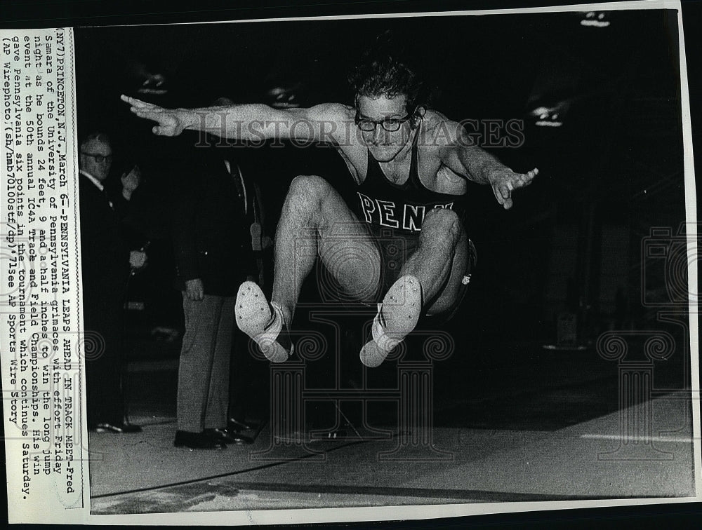 1971 Press Photo Fred Samara, Long Jumper, Track, Olympics - Historic Images