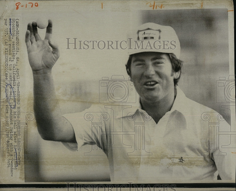 1974 Press Photo Dave Stockton, Golfer, Masters Golf Tournament - Historic Images