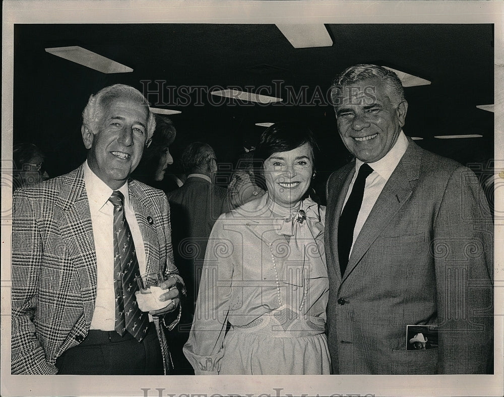 1985 Press Photo Leonard Lavin, Alice Hargrave &amp; William Wirtz - Historic Images