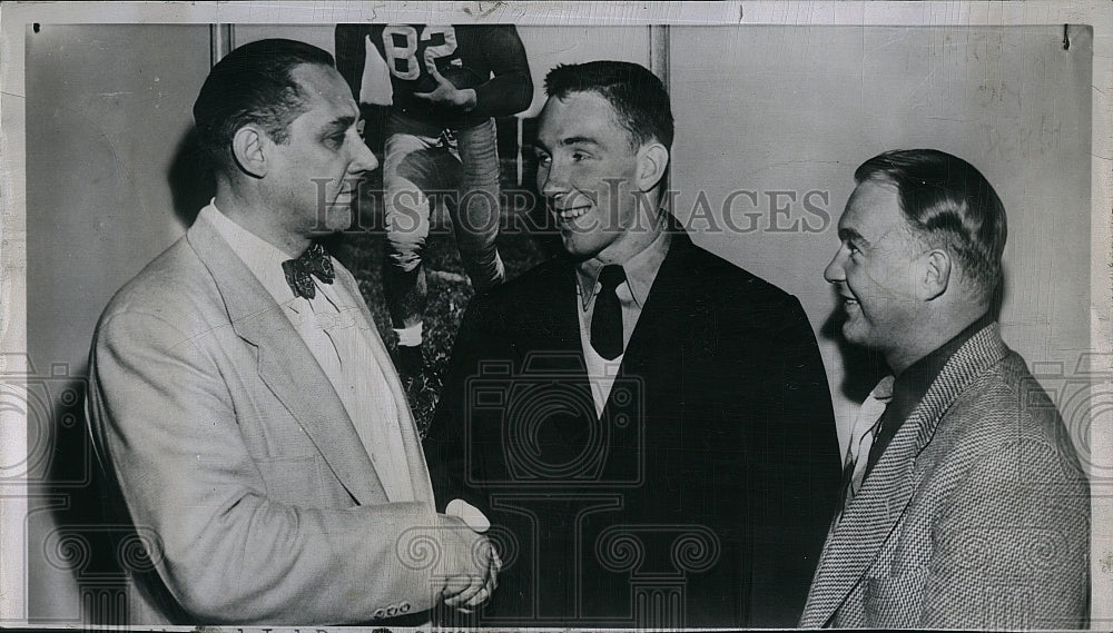 1952 Press Photo Ed Krause, football, basketball, baseball, &amp; track athlete - Historic Images