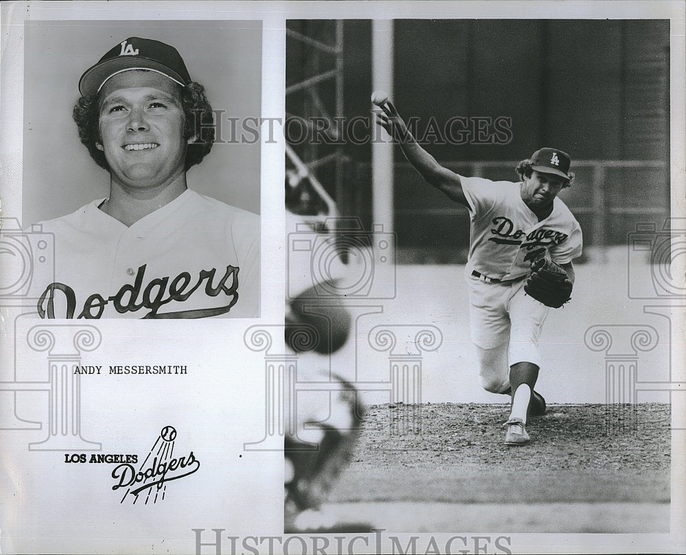 1976 Press Photo Los Angeles Dodgers Player Andy Messersmith - Historic Images