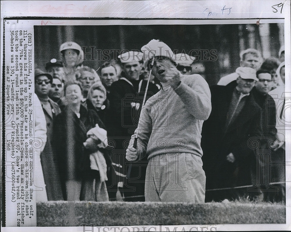 1968 Press Photo Tom Shaw Leads The Pensacola Open - Historic Images