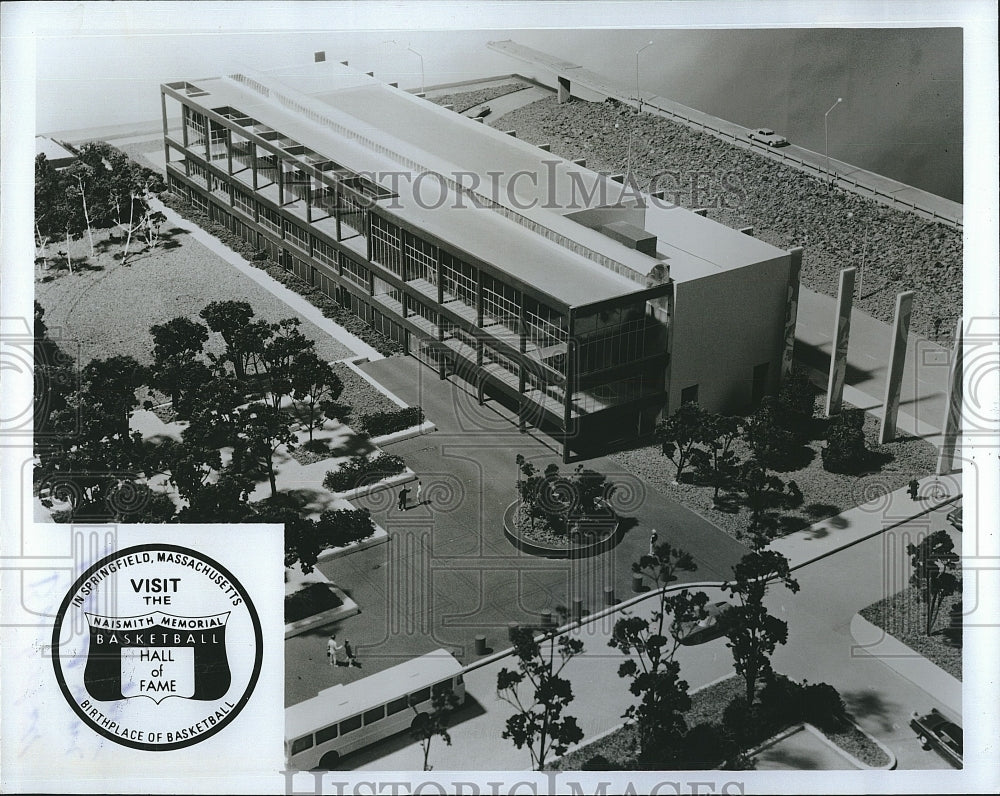 1985 Press Photo New Basketball Hall of Fame in Springfield Massachusetts - Historic Images