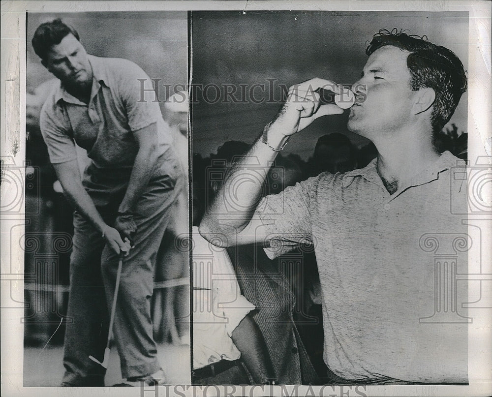 1948 Press Photo Chick Harbert, Golf Pro at Miami Golf Tournament - Historic Images