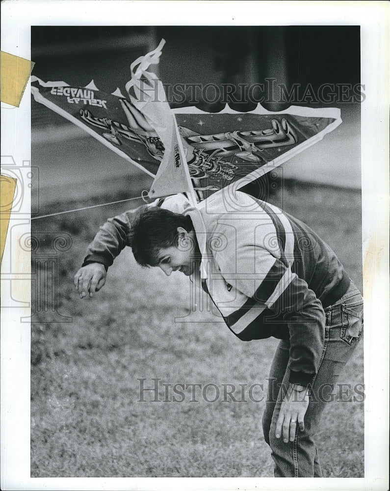 1986 Press Photo Red Sox Shortstop Glenn Hoffman - Historic Images