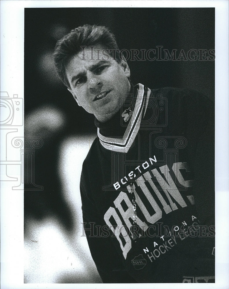 1996 Press Photo Steve Kasper of Boston Bruins - Historic Images