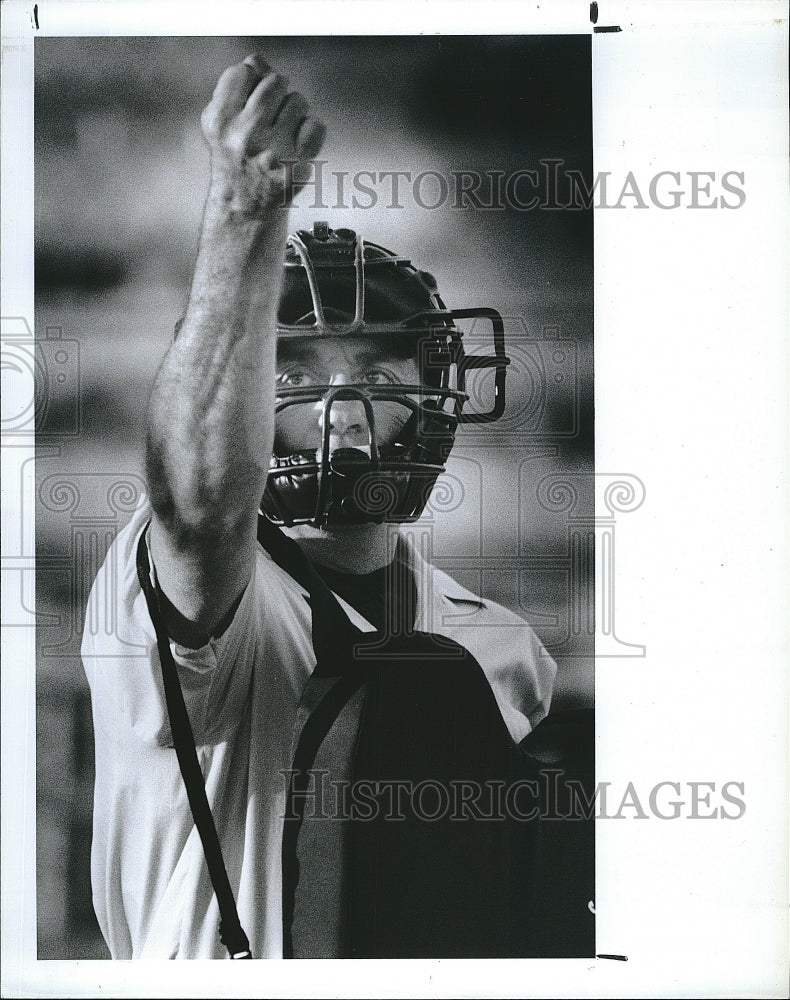 1989 Press Photo Bill Deegan, Former American League Umpire - Historic Images