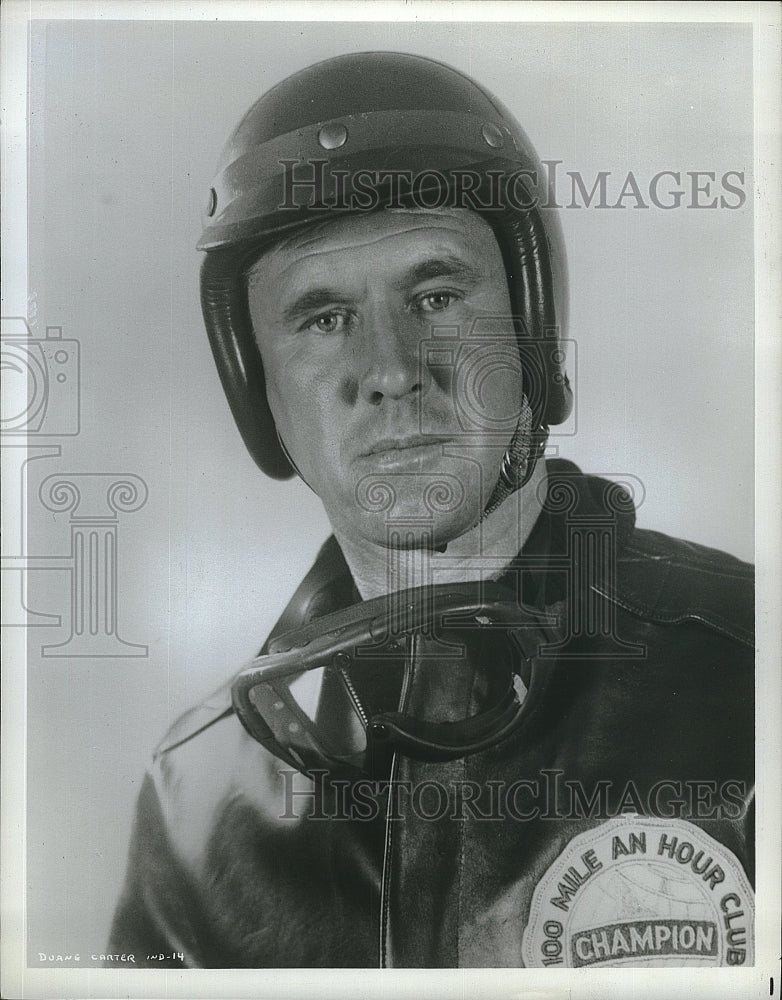 1967 Press Photo Duane Carter joins 100 MPH club on his motorcycle - Historic Images