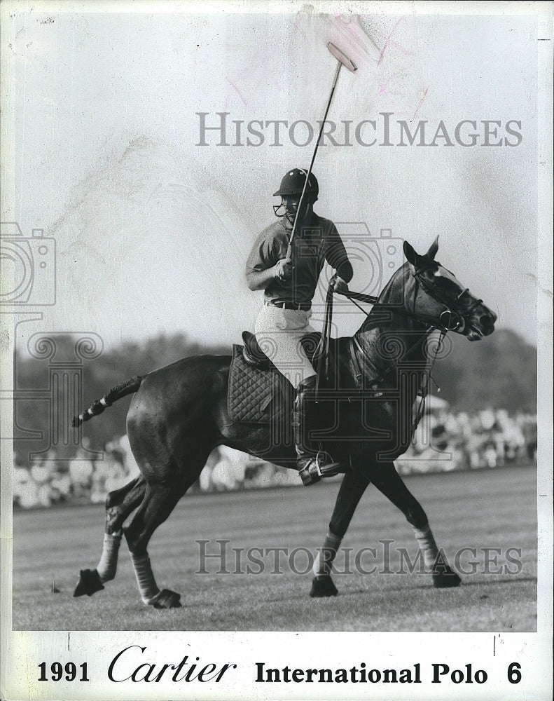 1991 Press Photo Cartier International Polo - Historic Images