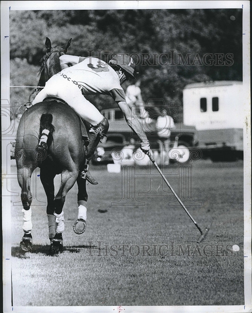 1978 Press Photo Wickie El Effendi Playing Polo at Myopia - Historic Images