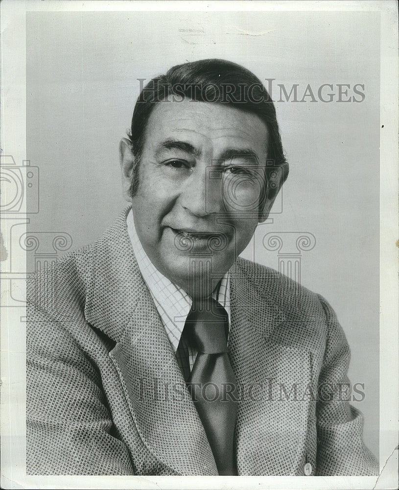 1976 Press Photo Sportscaster, Howard Cossell - Historic Images