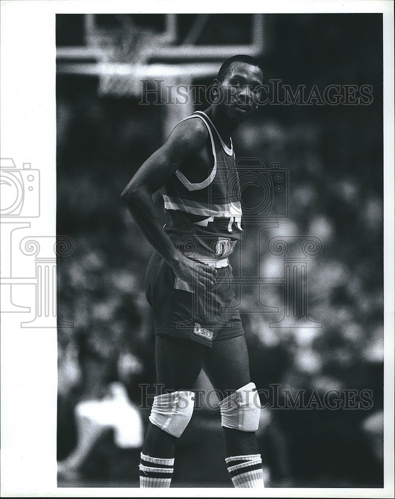 1986 Press Photo Denver Nuggets Player Darrell Walker - Historic Images