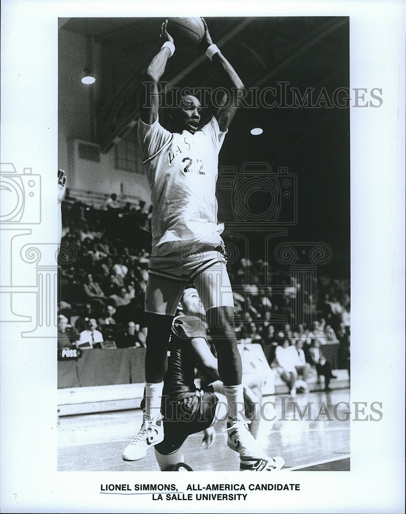 Press Photo College Basketball Player Lionel Simmons - Historic Images