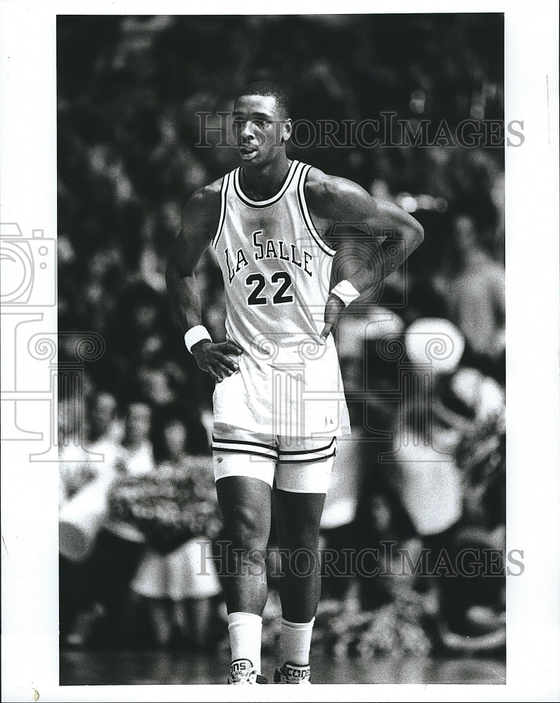 1989 Press Photo College Basketball Player Lionel Simmons - Historic Images