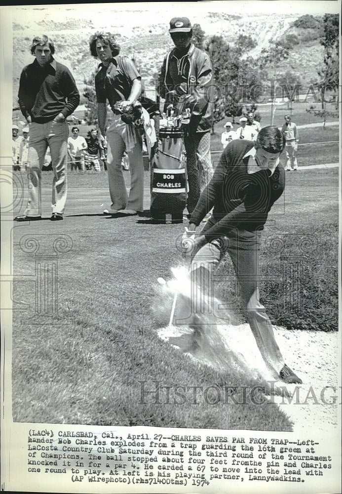 1974 Press Photo Bob Charles at Tournament of Champions - Historic Images