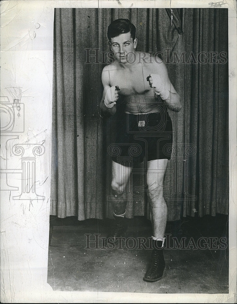 1942 Press Photo Boxer Harold Christenson Middleweight Division - Historic Images