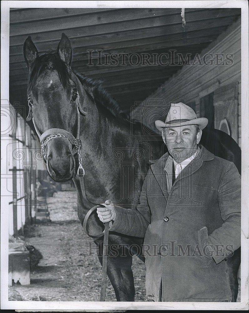 1968 Press Photo Trainer Frank Retzei Gansett Ace - Historic Images