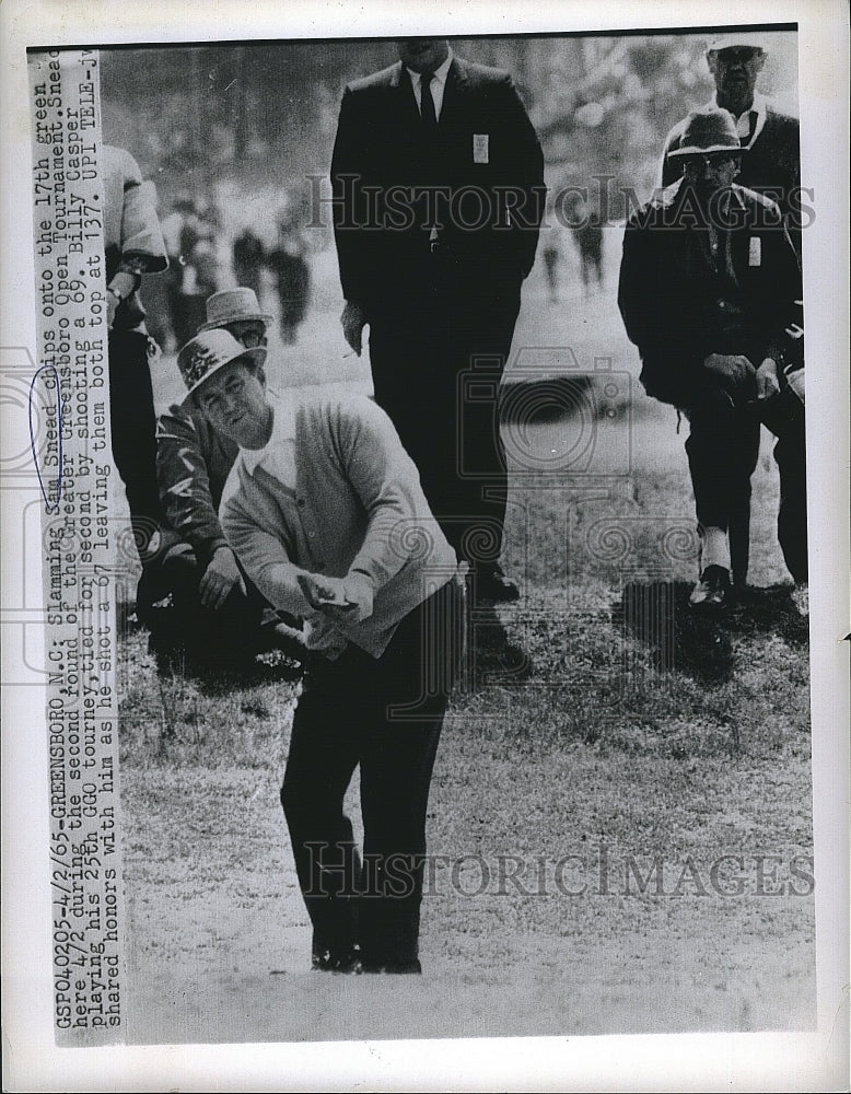 1965 Press Photo Sam Sneed Greensboro Open Tournament - Historic Images