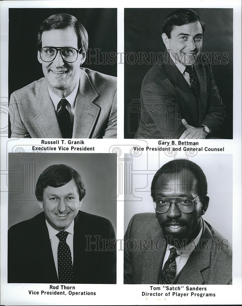1988 Press Photo National Basketball Association Execuitve Staff - Historic Images