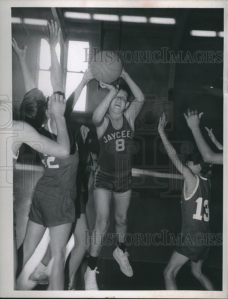1970 Press Photo Junior Basketball League - Historic Images