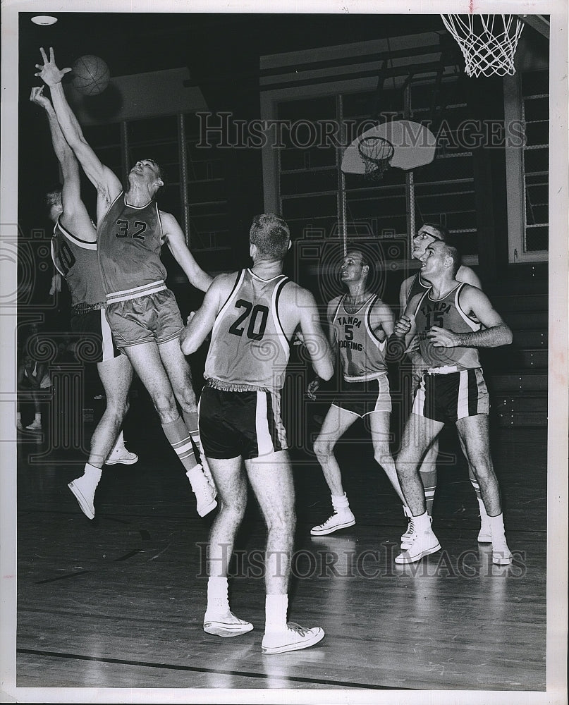 1963 Press Photo Basketball Sunset League Mike Kennedy - Historic Images