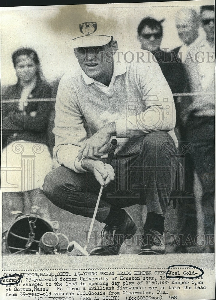 1968 Press Photo Joel Goldstrand,golfer at Kemper Open - Historic Images