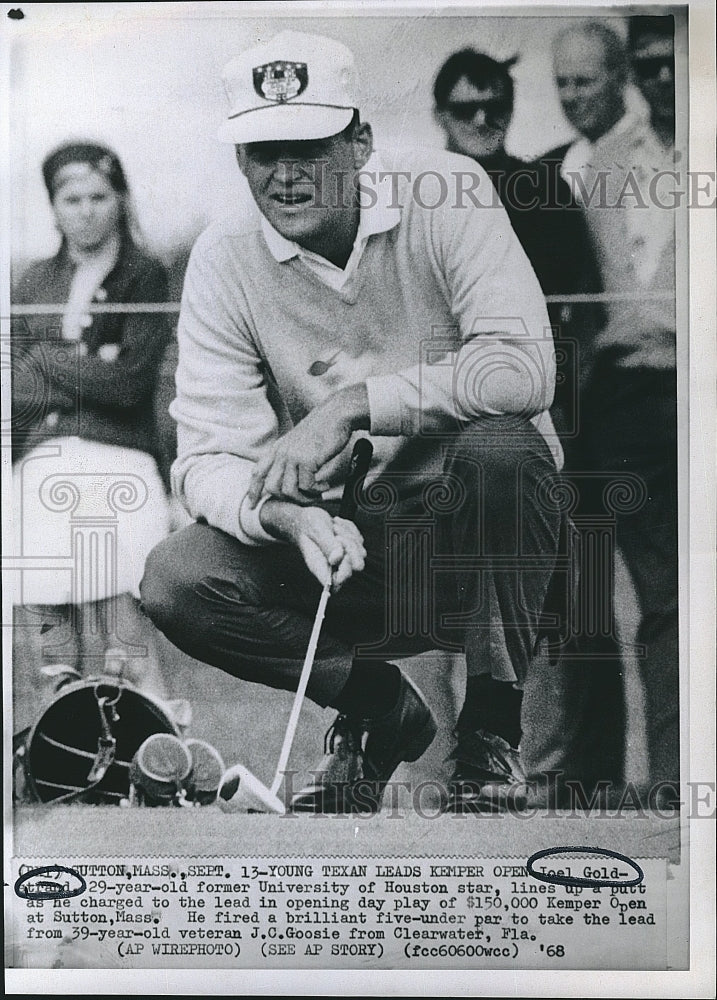 1968 Press Photo Joel Goldstrand,golfer in Kemper Open - Historic Images