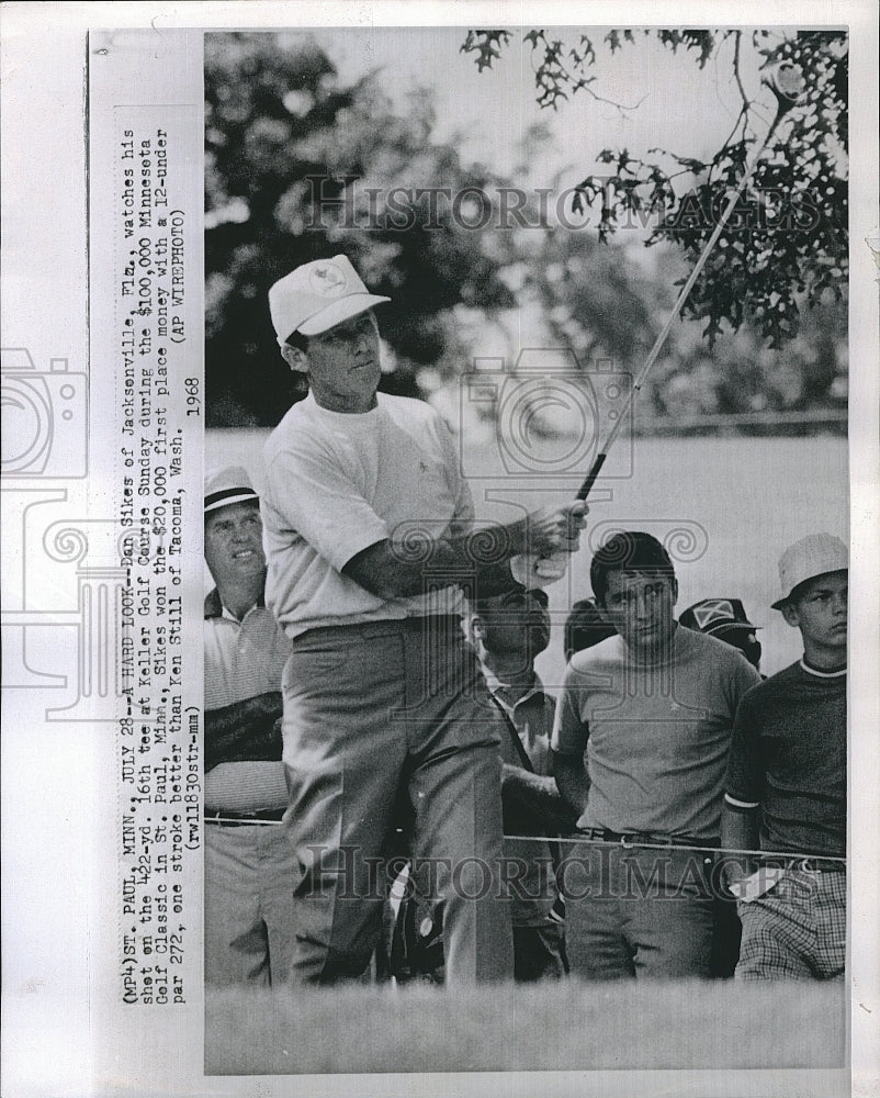 1968 Press Photo Dan Sikes at $100,000 Minnesota Golf Classic - Historic Images