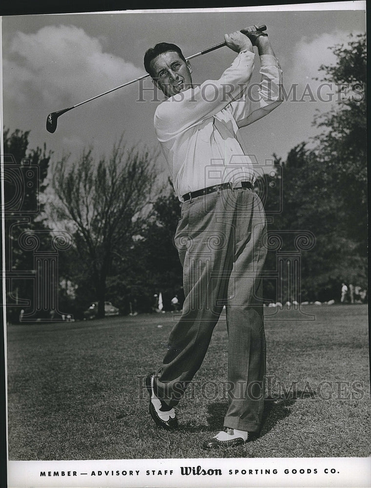 1949 Press Photo EJ Dutch Harrison Advisory Staff Wilson Sporting Goods - Historic Images